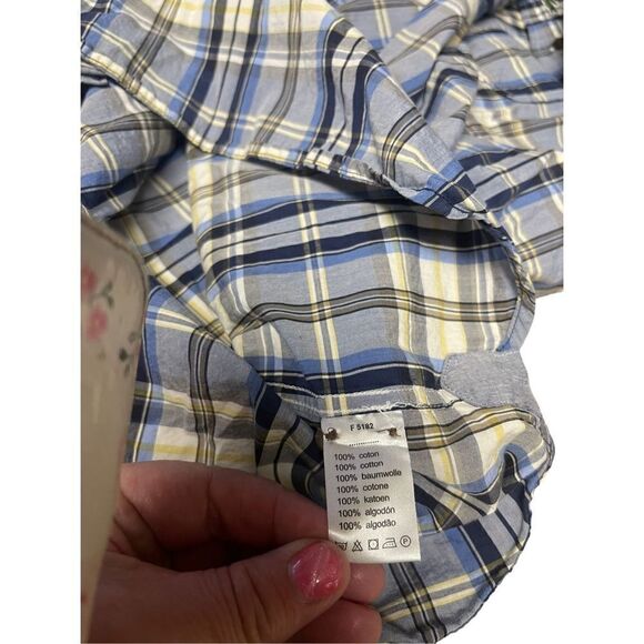 Lacoste Mens Multi Color Modern Fit Button Down Long Sleeve Shirt Size 44 - Picture 4 of 14